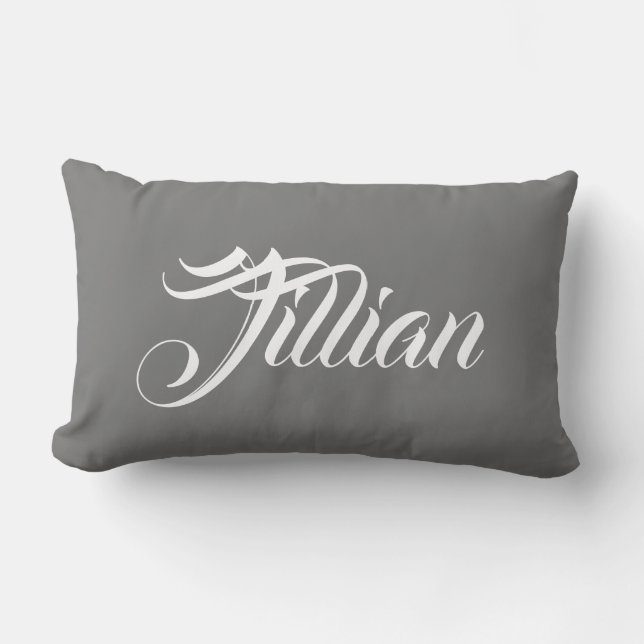 Rectangle Coussin personnalisé : personnaliser avec le nom (Recto)