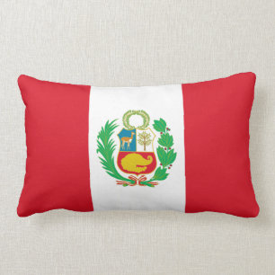 Rectangle Coussin péruvien de drapeau