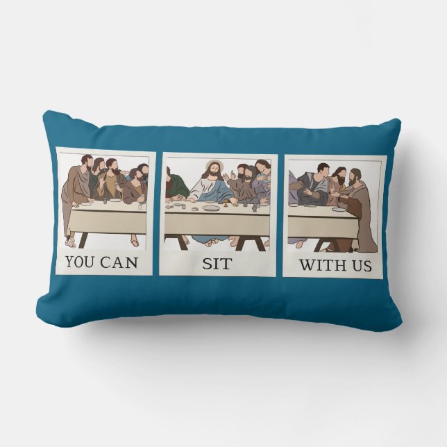Rectangle Coussin Peut S'asseoir Avec Nous (Recto)