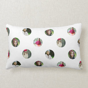 Rectangle Coussin photo blanc personnalisé
