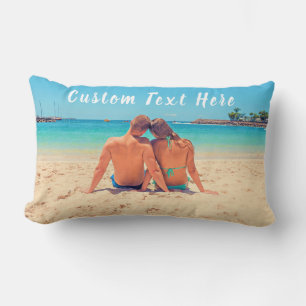 Rectangle Coussin photo personnalisé avec vos photos et votr