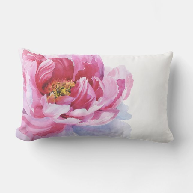 Rectangle Coussin Pink Peony Lumbar (Recto)