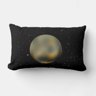Rectangle Coussin Planet Pluto Starry Sky Lumbar