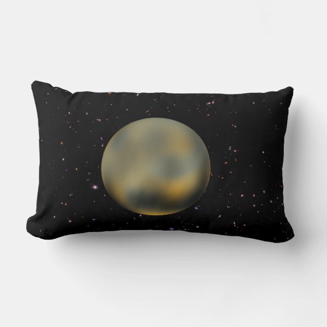 Rectangle Coussin Planet Pluto Starry Sky Lumbar (Recto)