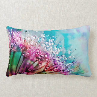 Rectangle coussin rectangulaire de fleur de lion arc-en-ciel