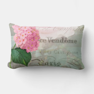 Rectangle Coussin Redoute Pink Hydrangea Lumbar