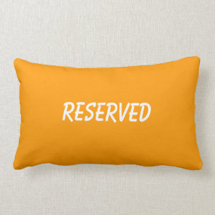 Rectangle Coussin réservé/coussin dans l'orange