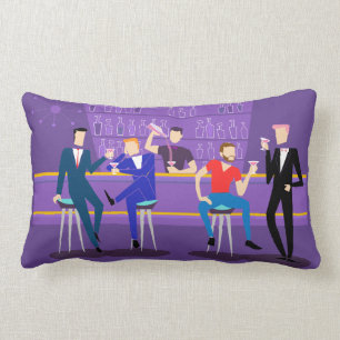 Rectangle Coussin Retro Gay Bar Lumbar