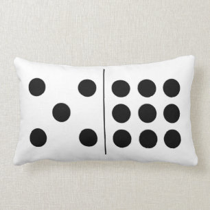 Rectangle Coussin réversible du domino 5 9