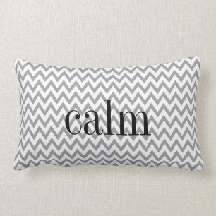 Rectangle Coussin réversible gris et blanc d'émotion de