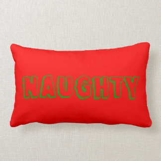 Rectangle Coussin réversible vilain ou intéressant de Noël
