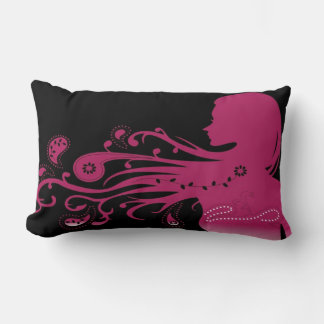 Rectangle Coussin rose