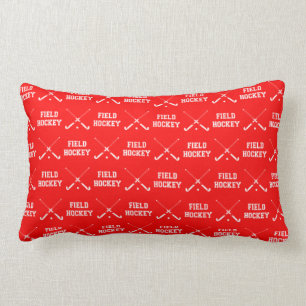 Rectangle Coussin rouge d'hockey de champ