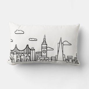 Rectangle Coussin Skyline San Francisco