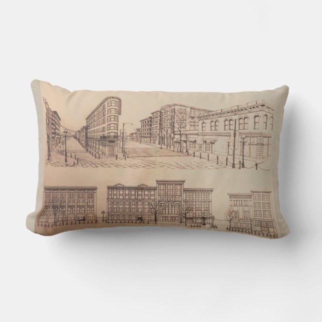 Rectangle Coussin souvenir de Vancouver Cadeaux de Gastown à (Recto)
