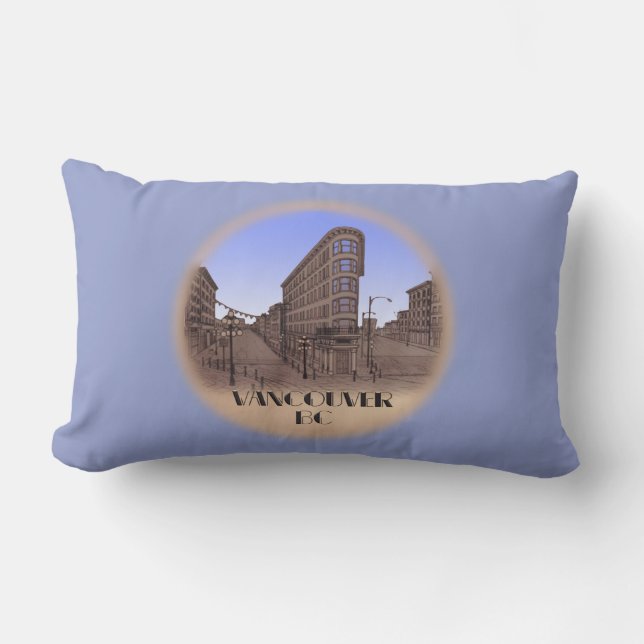 Rectangle Coussin souvenir de Vancouver Cadeaux de Gastown à (Recto)