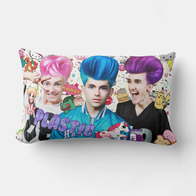 Rectangle Coussin superbe de plastique de Kawaii (Recto)