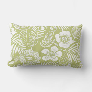 Rectangle Coussin Tropical Green Lumbar