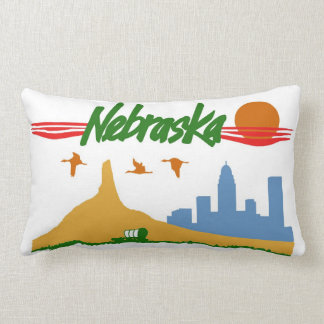 Rectangle Coussin vintage du Nébraska