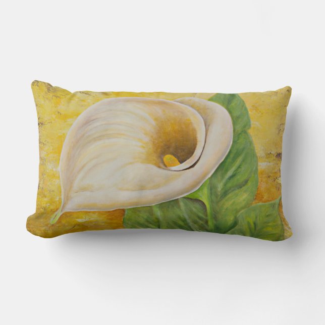 Rectangle Coussin White Calla Lily Lumbar (Recto)