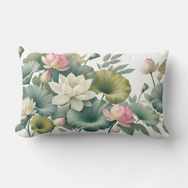 Rectangle Coussin Zen Lotus Blossoming (Recto)