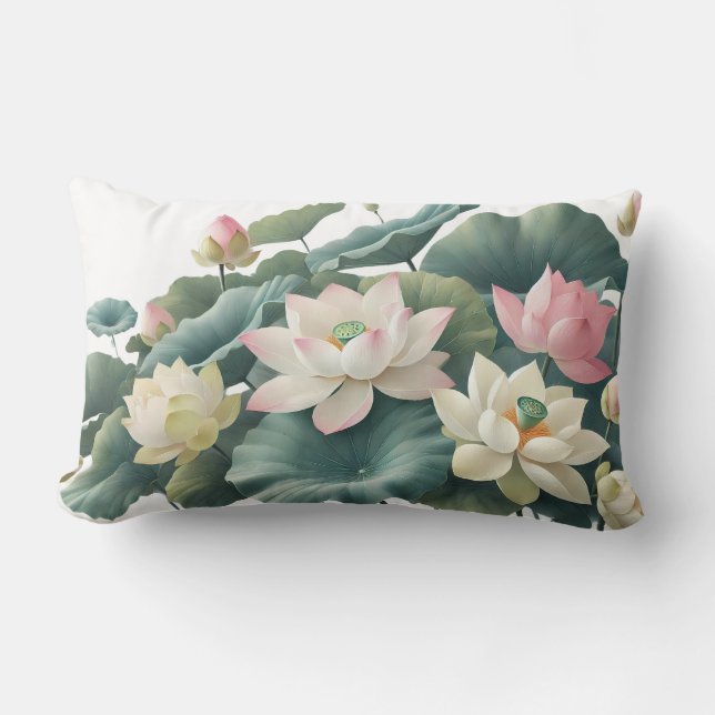 Rectangle Coussin Zen Lotus Blossoming (Recto)