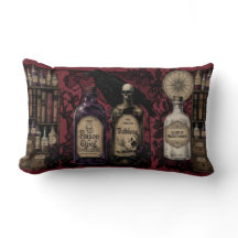 Curieux Élixirs et Coussin long jeté Raven