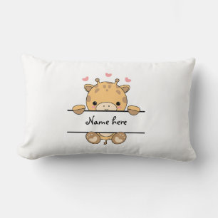Rectangle Cute Giraffe Baby Coussin