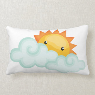 Rectangle Cute Sunshine Lancer Lumbar Coussin 13" x 21"