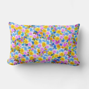 Rectangle Daffodiles de printemps en fleurs, Coussin Lumbar