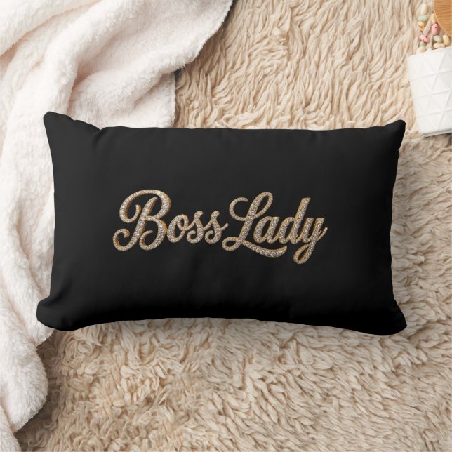 Rectangle Dame Patronne Coussin de Jet (Couverture)