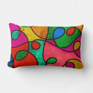 Rectangle Décor Abstrait et coloré design Coussin