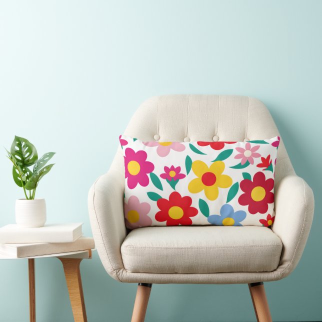 Rectangle Design coussin floral (Chaise)