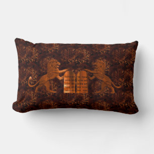 Rectangle Dix commandements et Lions Lumbar Coussin