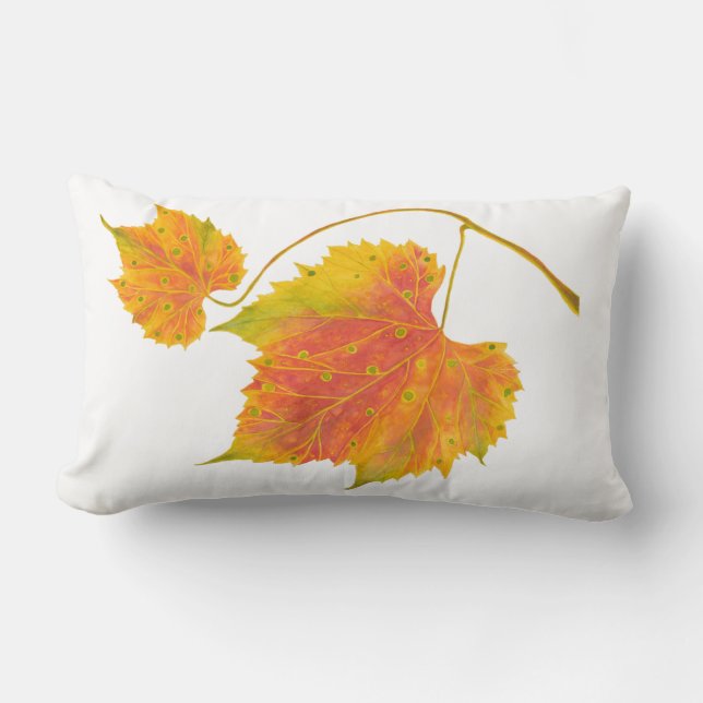 Rectangle Dotty Spotty Fall sur un Coussin Lumbar (Recto)