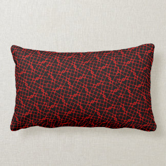 Rectangle Doublez le coussin graphique dégrossi - rouge et