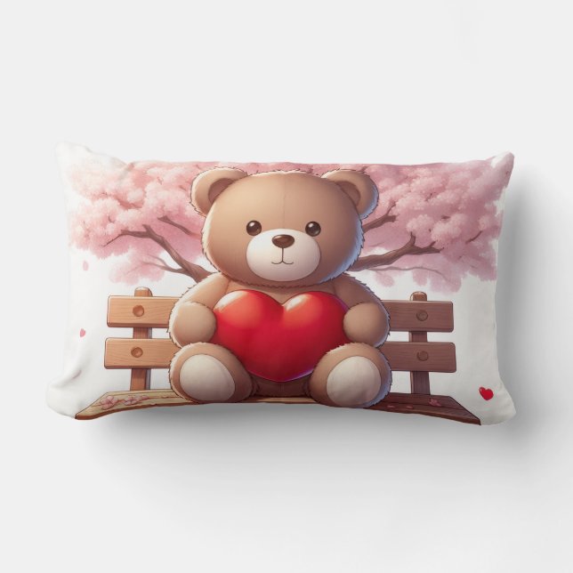 Rectangle Douce Moment de l'Ours – Coussin de Nature Douille (Recto)