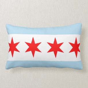 Rectangle Drapeau de coussin de MoJo d'Américain de Chicago