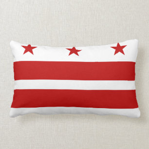 Rectangle Drapeau de DC de Washington, coussin de drapeau