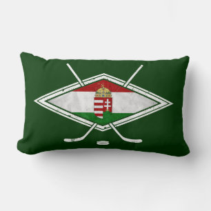 Rectangle Drapeau hongrois Hockey sur glace Coussin Cushion