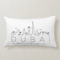 Dubaï, Coussin Skyline des Émirats Arabes Unis