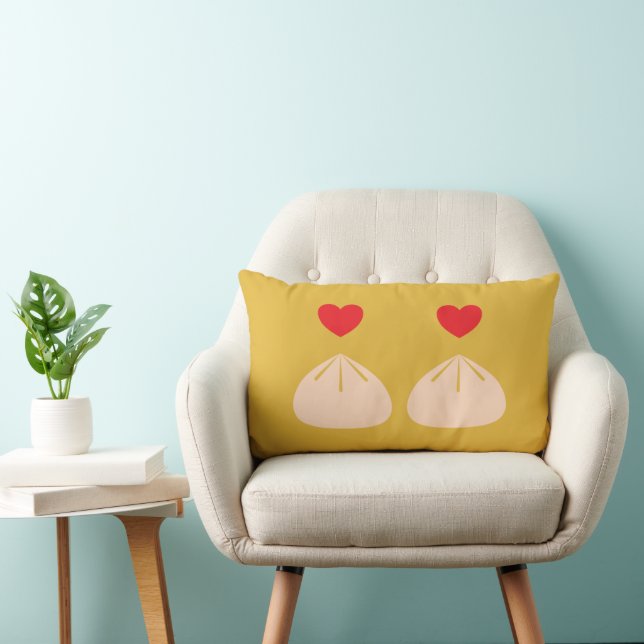 Rectangle Dumpling Love Lumbar Coussin (Chaise)