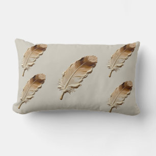 Rectangle Élégant Coussin Lombaire Jeté avec Peinture à l'Hu