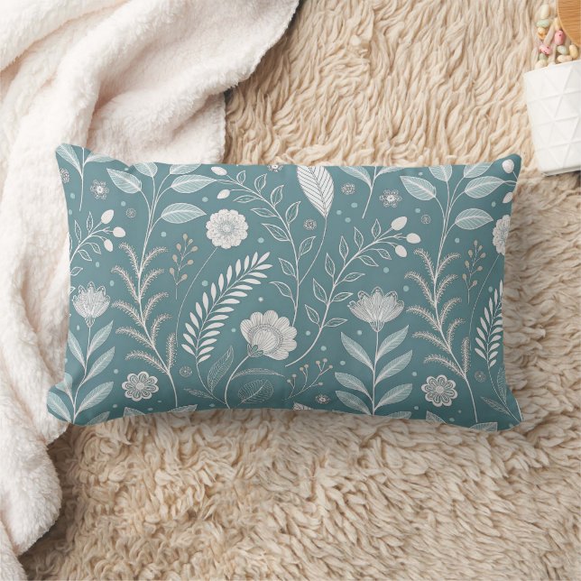 Rectangle Élégant Coussin Lumbar de 13 po x 21 po (Couverture)
