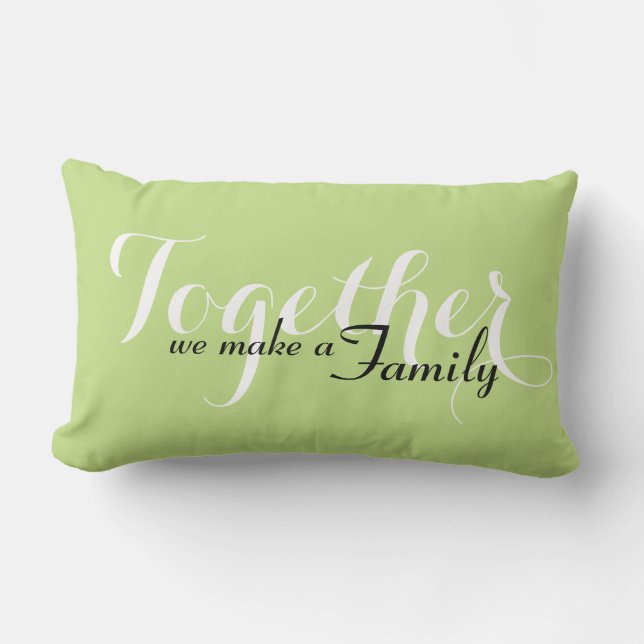 Rectangle Ensemble, nous fabriquons un coussin Lumbar de fam (Recto)