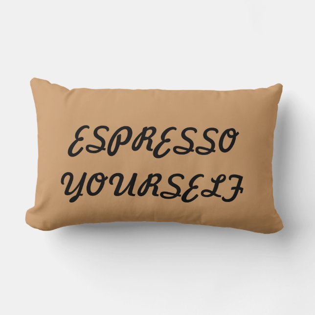 Rectangle ESPRESSO VOUS-MÊME coussin lombaire (Recto)