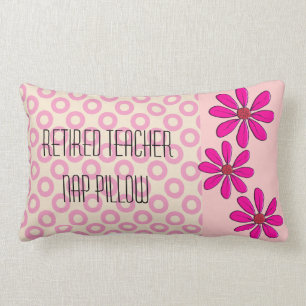 Rectangle Estrades retirées de rose de coussin de professeu