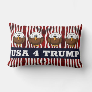 Rectangle États-Unis, Rouge, Blanc et Bleu, Aigle, Coussin d