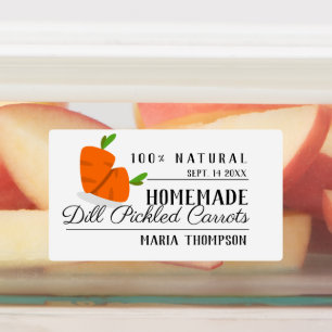 Rectangle Étiquette de canne moderne Picked Carott