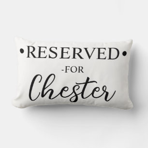 Rectangle Étui de Coussin Personnalisé pour Chien : Réservé 